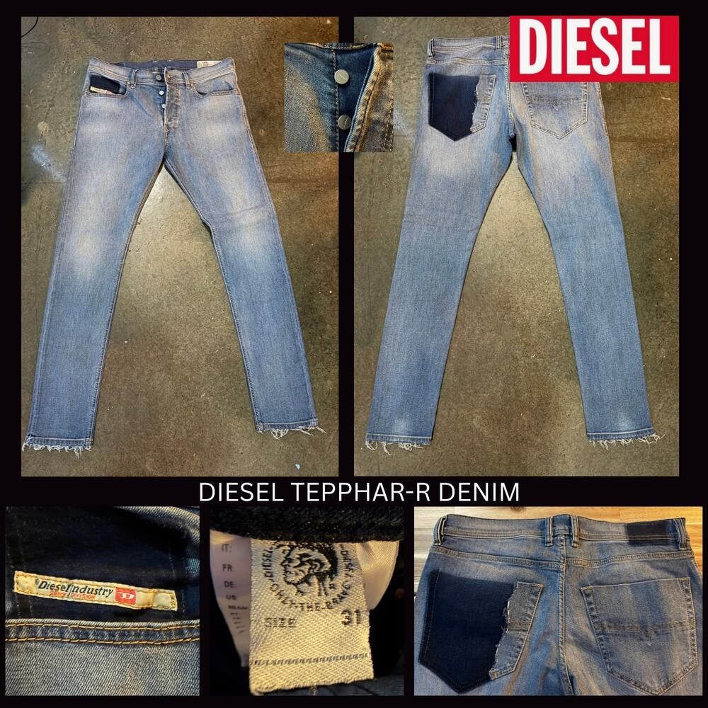 Diesel TEPPHAR-R Slim Carrot Distressed - W31 L 32